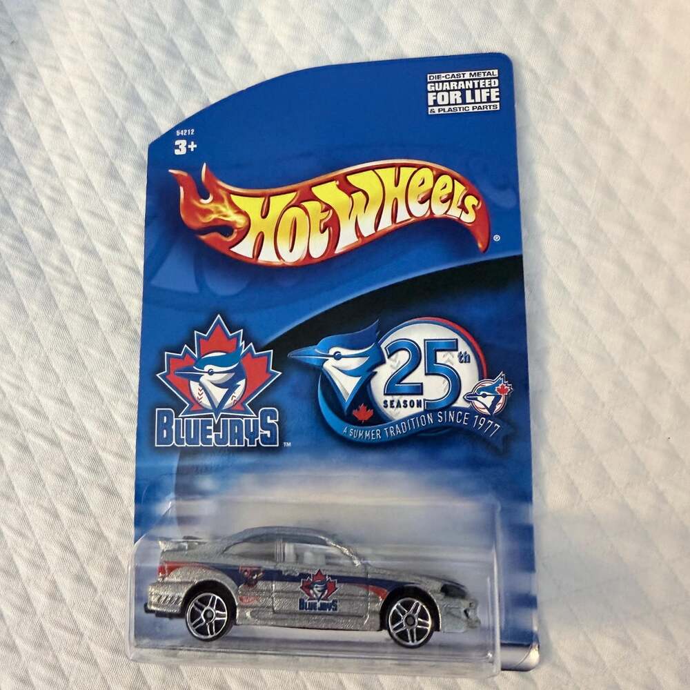 Rare Vintage Hot Wheels Toronto Blue Jays 25th Season Honda Civic Si Silver Diec
